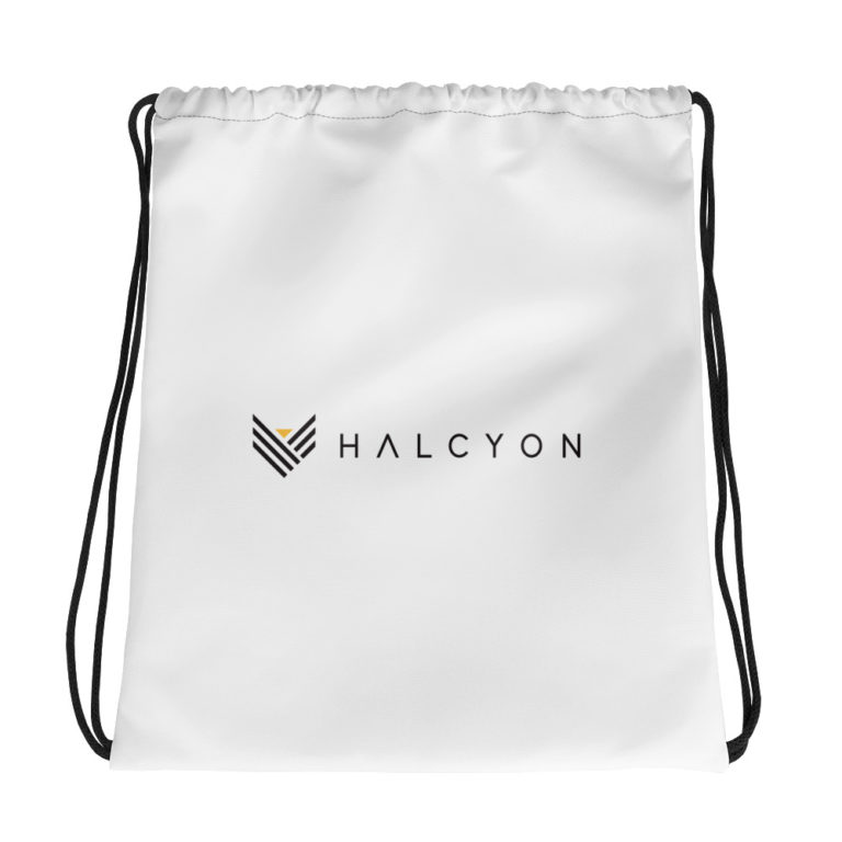 Drawstring bag 4, 100 spun polyester fabric, 15"x17", twin cotton